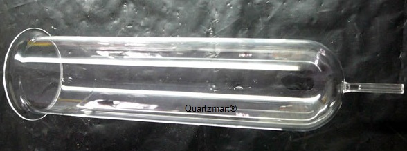 Dome End Quartz Tube, Connect Thin Tube, Flanging